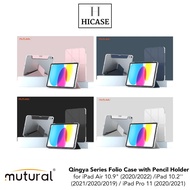 Mutural Qingya Series Folio Case for iPad Pro 11 (2020/2021)/ iPad 10.2'' (2021/2020/2019)/iPad Air 10.9" (2020/2022) wi