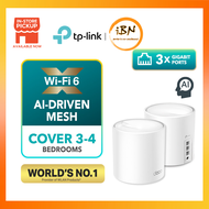 TP-Link AX3000 Whole Home AI-Driven Wifi 6 Mesh Wifi Router or AP Mode Support Unifi/Maxis/Fiber Dec
