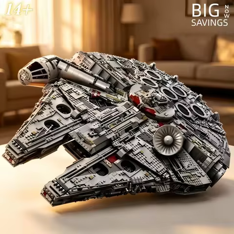 7541PCS Ultimate Collector Series Millennium Falcon Building Blocks Set Interstellar Combat Craft DI