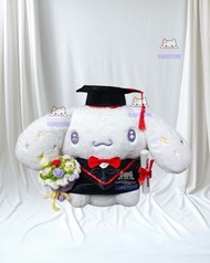 😸現貨😸大熱全新現貨 畢業公仔 正版Sanrio 玉貴狗 Cinnamoroll 畢業公仔花束 畢業花束 禮物 畢業胞 畢業bear 畢業熊仔 幼稚園畢業 大學畢業 Graduation bear 畢