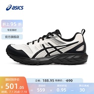 亚瑟士ASICS跑步鞋男鞋舒适透气运动鞋耐磨越野跑鞋GEL-SONOMA CN 白色/黑色 42