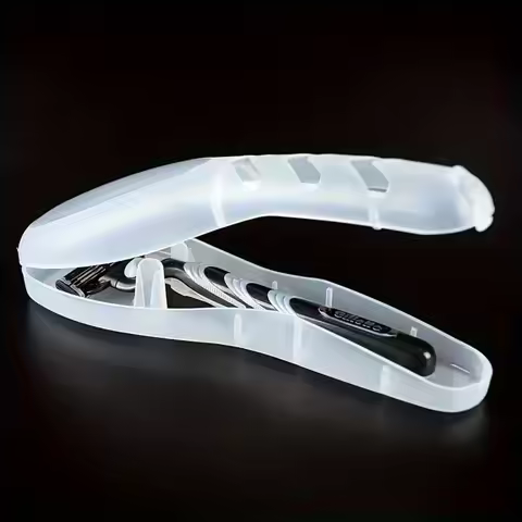 Transparent Dustproof Razors Travel Storage Case for Men Daily Organizer Box Shower Razors Holder St