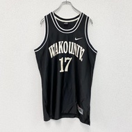 Nike Wako 大學TOP，搭配 Swoosh 標誌，黑色，XL 碼，古著