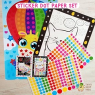 TAIYO DIY Sticker Dot Paper Set 2 Gambar Menempel Stiker Tempel Dekorasi Hiasan Kerajinan Mainan
