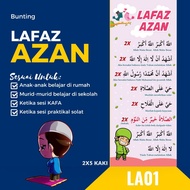 Bunting LAFAZ AZAN & IQAMAT - saiz 2x5 kaki