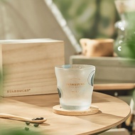 Starbucks Cup Mint Green Stripe Gradient Insulation Straw Cup Small Fresh Wood Grain Mug Water Cup 325ml❄2432