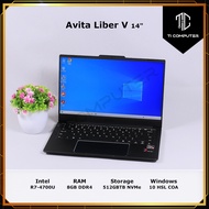 Avita Liber V AMD Ryzen 7 4700U with Radeon Graphics Mobile 8GB DDR4 RAM 512GB NVMe SSD Refurbished Laptop Notebook
