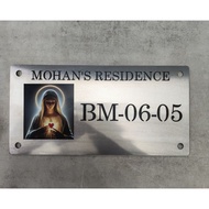 Modern House Number Anjeneyeah House Plate Stainless steel 304 House number plate Original Metal Nom