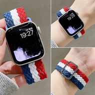 Adjustable length woven Nylon Watch strap band for Apple Watch S9/8/7/6/5/4/3/2/1 SE ULTRA KD19PRO B