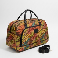 POLO FELIX - Tas Travel Duffle Bag Tas Baju Tas Pakaian Anti Air Tas Mudik Pakaian Rusa Motif Daun