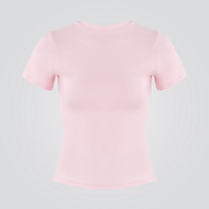 SKIMS Single Layer T-Shirt - Crocheted Waistband, Nude