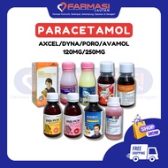 Paracetamol 120mg/250mg Syrup (Axcel/Poro/Paracil/Avamol/Paracil) [Same as Panadol]