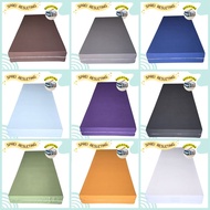 Sarung Tilam Berzip 90x200 120x200 Tebal 15/20cm Warna Polos - Cadar Zip Pelindung Tilam