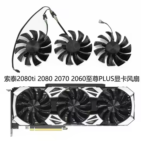 Cooling Fan for ZOTAC Zotye RTX 2080 TI 2080 2070 2060 SUPER Extreme Plus Graphics Card