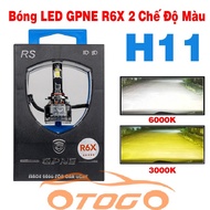 GPNE R6X Led Bulb H11 Pin, 2 Super Bright White Yellow Modes