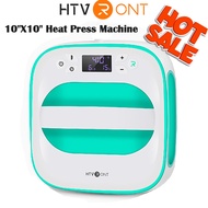 HTVRONT 220V Heat Press Machine for T-Shirts Portable 10"X10" Iron Press for Sublimation and HTV Vin