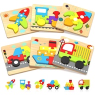 Toddler Toys, 1 2 Year Old Boy Girl Gift | 6 Pack Vehicle Montessori Toys for 1 2 Year Old, Preschoo
