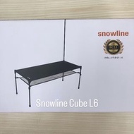 全新 ❤️ 韓國 Snowline Cube Expender Table L6 露營摺枱(黑色 / 灰藍色）camping table foldable table camp 全黑枱 灰色枱 露營桌 Snowline Cube Table L6  beach 野餐桌 露營用品 沙灘用品