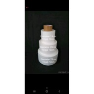 Styrofoam Dummy Cake Set 3 Layers Height 36cm Cork Cake Tier 15x12, 20x12, 25x12
