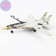 Strongaroetrtombn 1:72 Scale F-14 Tomcat Fighter Jet Model - White & Black ABS Plastic Aircraft With