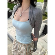 Jacket Sports Short Sleeve Long Sleeve Cardigan Jacket Woman - Tharo Clothing [AO00310]