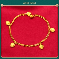 ASIX GOLD Hand Chain 916 Gold Love Heart