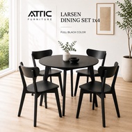 Dining Table Set/Meja Makan Set 1x4/ATTIC FURNITURE MU LARSEN DINING SET 1x4