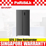 (Bulky) SHARP SJ-SS52ES2-SL 2 Door Refrigerator (521L)