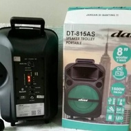 Adaptor Buat Speaker Portable DAT 8 INCH DT-815 AS 2 Mic Wireless