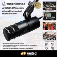 Audio Technica AT2040USB Hypercardioid Dynamic Podcast USB Microphone (for Content Recording Karaoke