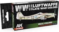 AK Real Colors Set RCS103 WWII Luftwaffe Late War Colors (6x17ml)