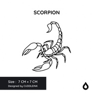 "Scorpion" CUDDLEINK Matte Ink Tattoo