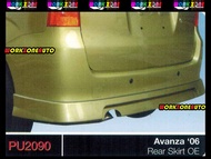 PU2090 Toyota Avanza 2006 Face Lift PU Rear Skirt OEM Body kit Bodykit | Installation Upah Pasang &amp; Painting Service Servis Cat With Extra Charges