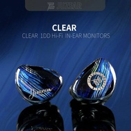 JUZEAR Clear 10mm LCP 1DD HiFi IEMs Dynamic In Ear Earphone DJ Monitor Earbuds 2 Pin 0.78mm 18AWG 6N
