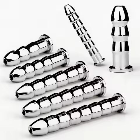 LEZEE Hollow Urethral Sounds Hole Dilator Stainless Steel Urethral Plug Male Urethra Stretching Trai