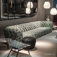 Buckle Genuine Leather Sofa Living Room Style Living Room baxter Italian Designer Combination Simple
