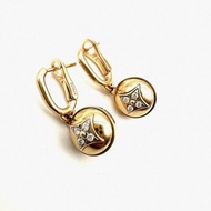 LV 18K金鑽石耳環 99新