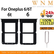 For OnePlus 6 6T Sim Card Tray For OnePlus 6 6t Sim Card Slot Holder Card Holder Reader SD Slot Adapter Replacement Part