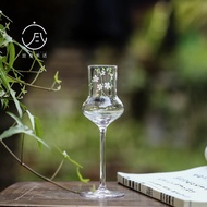 Yishi Tea Huachao High-Foot Heat-Resistant Thickened Glass Green Tea Special Anti-Scalding Tea Cup H