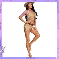 Cowgirl Adult Outfit Circus Costume Halloween Masquerade Sexy West Cowboy Uniforms Role Play