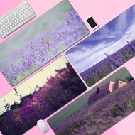 Lavender Flower Non-slip Lockedge PC Gaming Mouse Pad Gamer Desk Mats Keyboard Pad Mause Pad Muismat