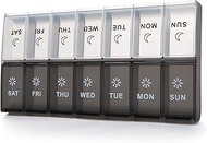 Mossime XL Large Daily Pill Organizer 2 Times a Day, Extra Jumbo 7 Day Pill Box Am Pm, Weekly Day Ni