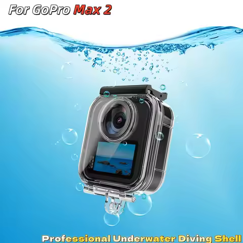 For GoPro Max 2 Invisible Diving Protective Case Water Sports Special Accessory Waterproof Case