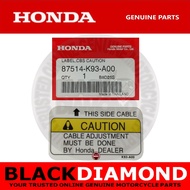 JOEY - HONDA CLICK 125i/150i V2 GC | GENIO 110 | LABEL, CBS CAUTION | PN: 87514-K93-A00