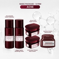 (CENTER) Basic Acne Burgundy Package | DAVIENA SKINCARE