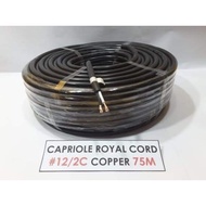 Per roll Capriole Royal Cord 12/2c 75 meters pure copper