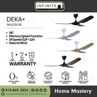 Deka+ MAZON 56 56" DC Motor Ceiling Fan / Kipas Siling