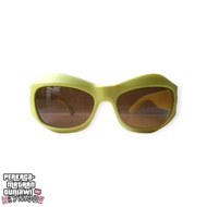 HEYMOU RACING Y2K BROWN GLASSES - GREEN FRAME GLASSES