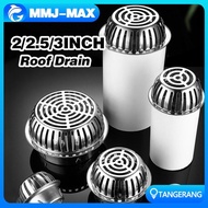 TERLARIS 2-2.5-3 INCH ROOF DRAIN/ROOF DRAIN CROME STAINLESS/SARINGAN ROOF DRAIN | READY