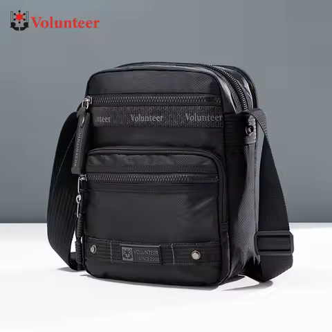 VOLUNTEER 7L Phone Crossbody Bags for Men Waterproof Oxford Cloth Small Messenger Bag Man New Casual